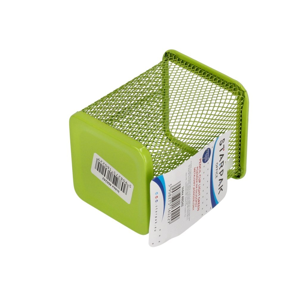 PEN CONTAINER METAL SQUARE GREEN STARPAK 466242